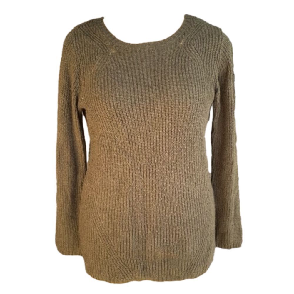 Army green knit sweater by Merona Sz Medium M winter cute long
